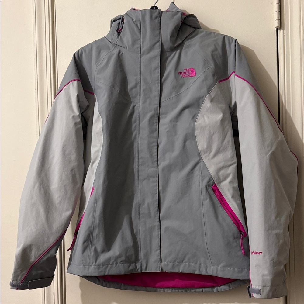 The North Face Women's Gray and Pink Jacket